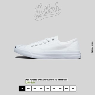 Converse รองเท้าผ้าใบ JACK PURCELL CP OX WHITE/WHITE  สีขาว (12-14441-WW)