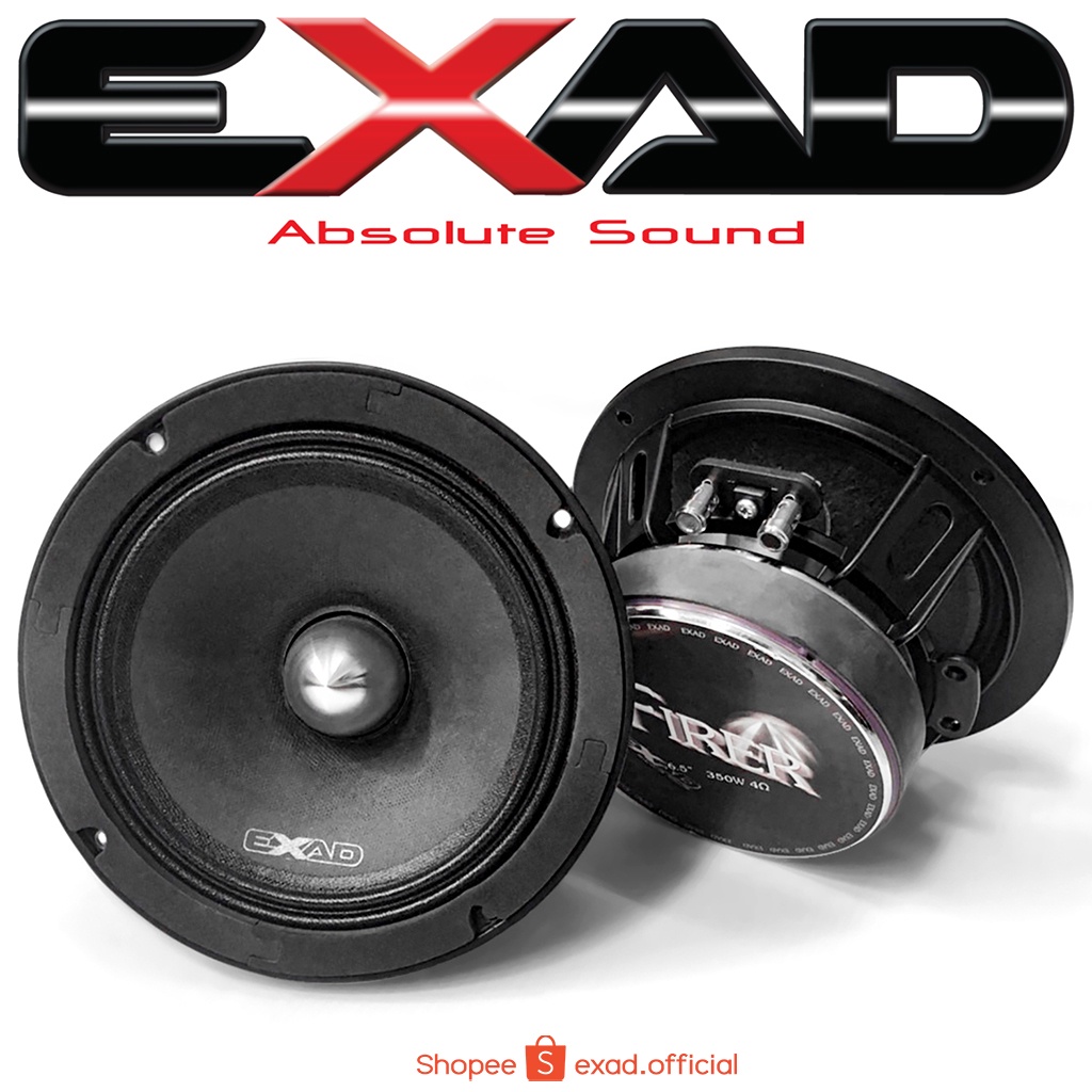 Midrange speaker EXAD EX-6.5" FIRER ลำโพงเสียงกลาง ราคาต่อคู่ (จัดส่งฟรี)​