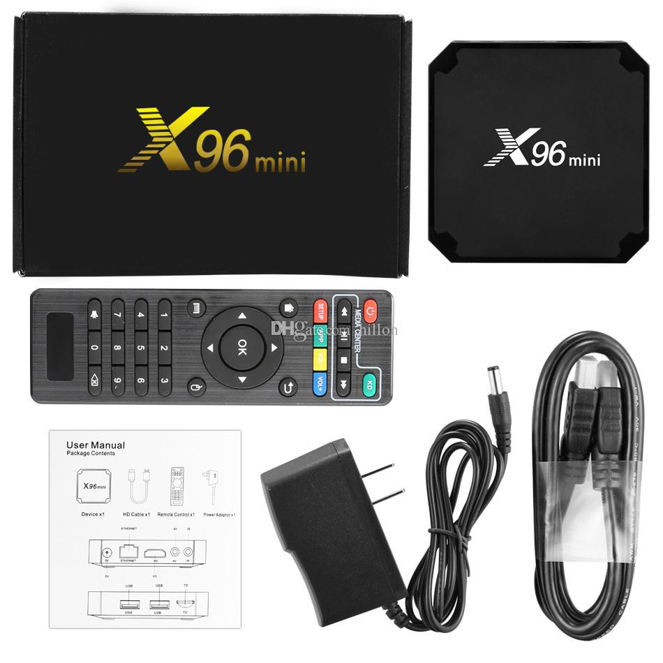 กล่องสมาร์ททีวี MXQX96 mini TV BOX - Android 7.1.2 S905W 4K Ram 1 GB , Rom 8GB
