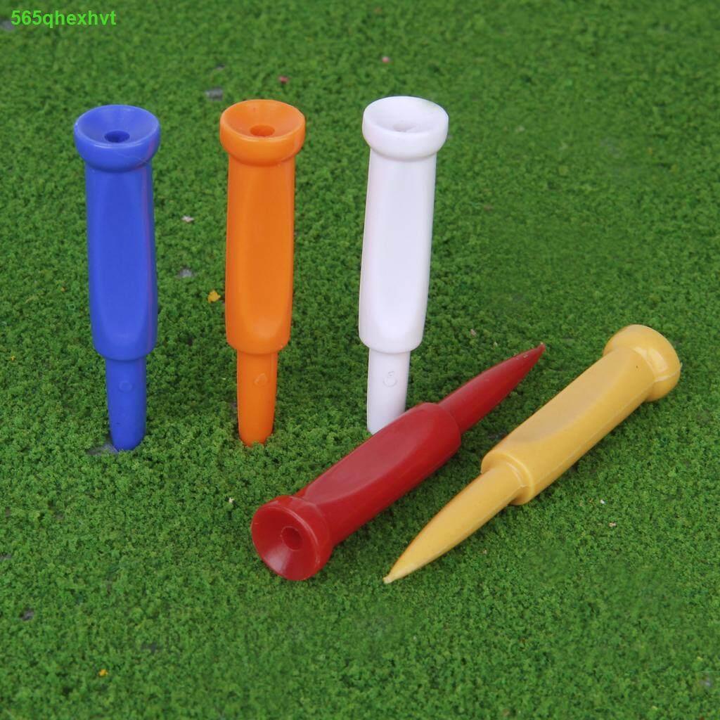 Zivisk 100 Tee Da Golf In Plastica - Castle Design, 70mm, Arancione - Infrangibili - Foto 3