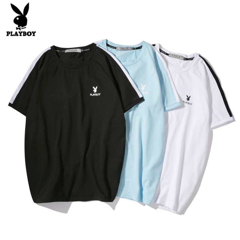 Playboy เสื้อยืดแขนสั้น แฟชั่นฤดูร้อน สำหรับผู้ชาย 2020 #8