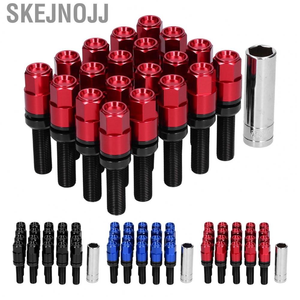 Skejnojj 21 ชิ้น 42 มิลลิเมตร Extended Lug Bolt ชุดแขน M14x1.5 Ball Seat Universal Auto Modification