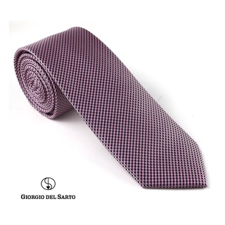 Giorgio Del Sarto Necktie Pink Fabric Texture เนคไทสีชมพูมีเท็กเจอร์