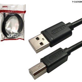 Y-C421GBK USB2.0 A Male to B Male 5m. Unitek