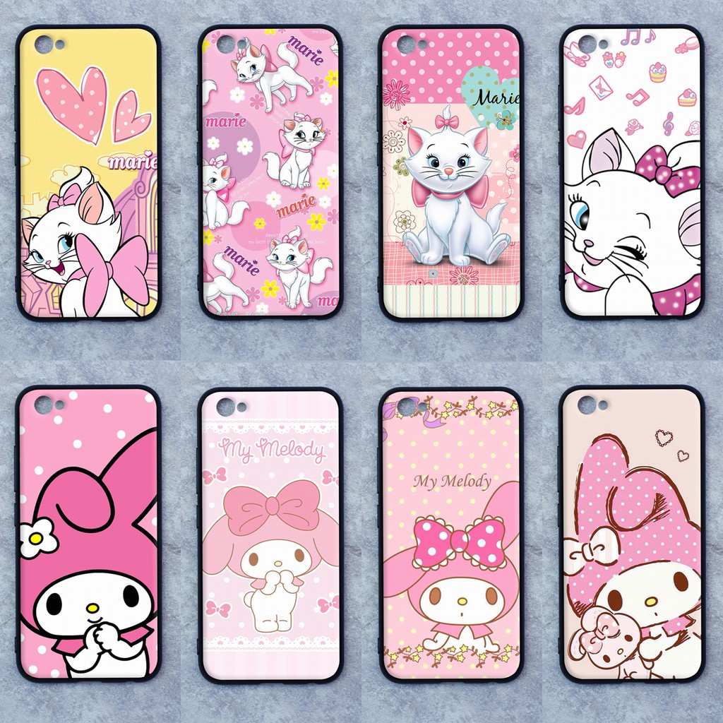 เคส Vivo V5 plus ลายแมวมารี-เมโลดี้ ขอบนิ่มหลังแข็ง เคสมือถือ เคสโทรศัพท์ Caseเคส TPU ขอบนิ่มหลังแข็ง ไม่ขูดตัวเครื่อง ไ