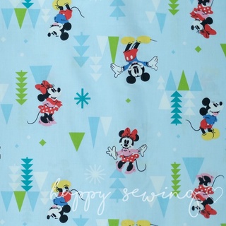 ผ้าเมตร ผ้าผืน ผ้าพิมพ์ลาย มิคกี้เมาท์ micky mouse พร้อมส่ง