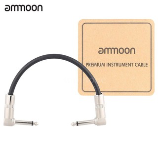 E*M ammoon AC-10 15cm / 0.5 Feet Guitar Patch Effect Pedal Instrument Cable Cord 1/4 Inch 6.35mm Sil