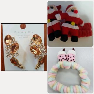 ต่างหูระยิบระยับ 160 บาท ที่คาดผม(มี 2 แบบ)