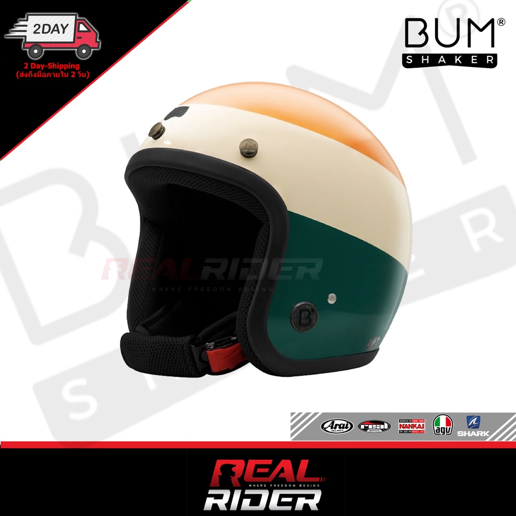 BUMSHAKER - MOTO-X หมวกกันน็อคทรงคลาสิค (ครึ่งใบ)