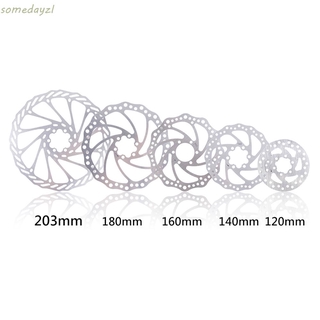 SOMEDAYZL 120/140/160/180/203 มม. ดิสก์เบรคถนน MTB อะไหล่จักรยานโรเตอร์ สเตนเลส 6 อะแดปเตอร์เกลียว อะแดปเตอร์จักรยานเสือภูเขา ดิสก์เบรก / หลากสี