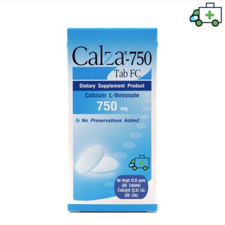 CalZa   แคลซ่า  แคลเซียม แอล- ทรีโอเนต 750 mg.ชนิดเม็ด 60 เม็ด [Life]