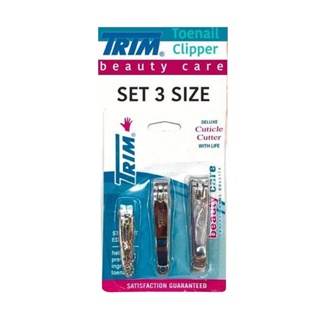 Trim Clipper เซทกรรไกรตัดเล็บสเเตนเลส 1 ชุดได้ 3 ขนาด คมมาก