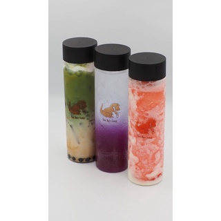 ขวด PET TUBE สำหรับเครื่องดื่ม ชา กาแฟ ชานมไข่มุก ขวดพลาสติกใส ขนาด 500ml