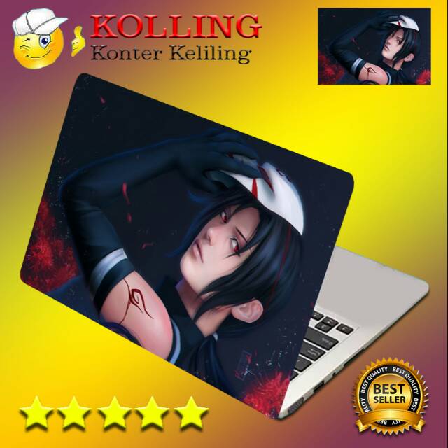 Garskin Laptop Naruto itachi uchiha Skin Laptop Laptop Sticker
