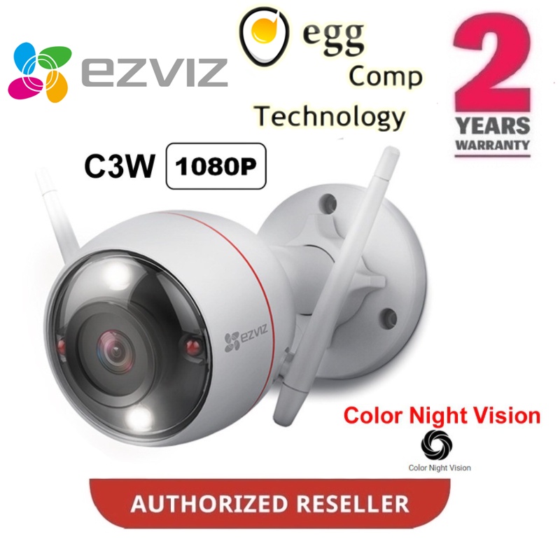 EZVIZ C3W Pro Color Night Vision 1080P 32/64/128/256GB Wireless Outdoor IP67 Security Camera (2.8/4m