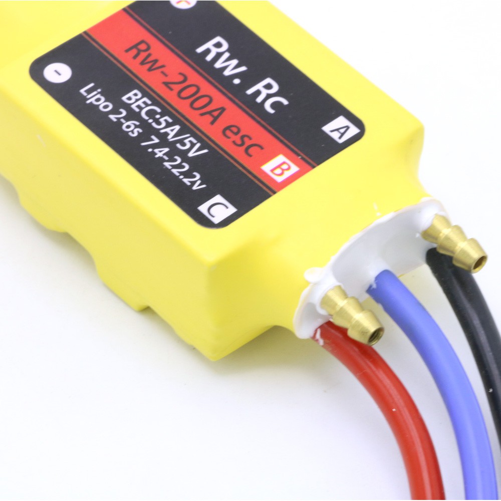 1pcs 2-6S 30A/50A/80A/100A/200A ESC 5V/3-5A UBEC 200A/S Brushless ESC For RCBoat