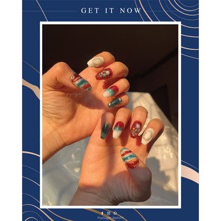 PopSugarNail เล็บปลอมเล็บปลอมสำเร็จรูป งานเจล 100% งานดีไซน์