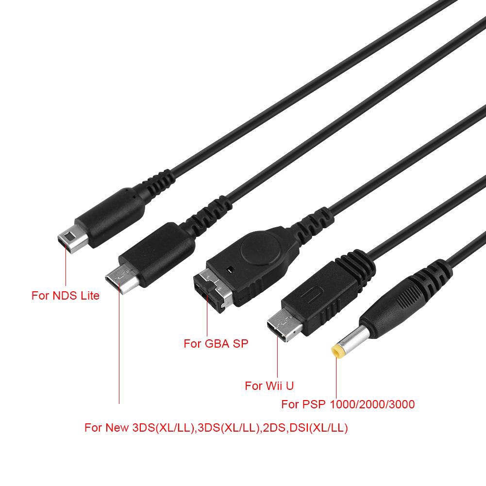 5 In 1 Usb Nintendo Nds Ll Xl 3 Ds Wii U Psp สําหรับเล่นเกม - windyons ...