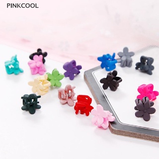 Pinkcool กิ๊บติดผม ลายดอกไม้ ขนาดเล็ก สีแคนดี้ เครื่องประดับผม 10 ชิ้น