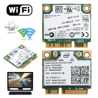 การ์ดอะแดปเตอร์บลูทูธไร้สาย 300 m wifi 4 . 0 mini pci - e สําหรับ intel 6235anhmw