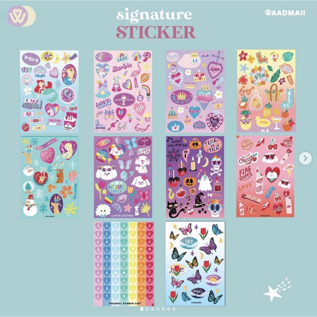 Waadmaii Original Sticker #Size A5