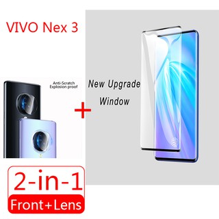 2 in 1 ฟิล์มกระจกกันรอยสําหรับ vivo nex 3