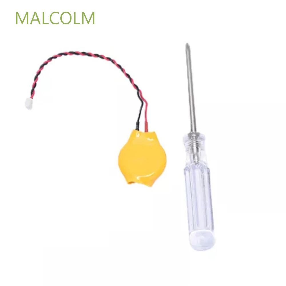 Malcolm แบตเตอรี่เซลล์ 3V 220Mah แบตเตอรี่ Cr2032 Bios Cmos 2 Pin 1.25 มม. 2P อุปกรณ์เสริมแล็ปท็อปแบ