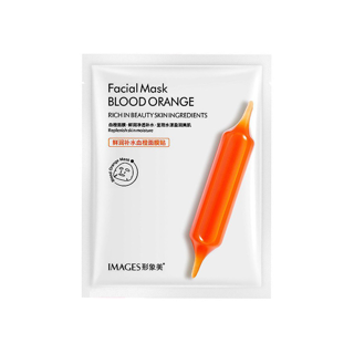 แผ่นมาร์คหน้าส้ม สีเลือดFacial Mask Blood Orange แผ่นมาส์กหน้า บลัด ออเรนจ์