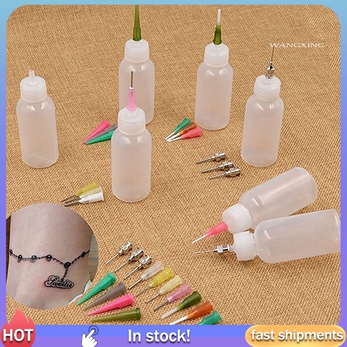 Wx-Ws Henna ชุดขวดพลาสติกสําหรับใส่น้ํายาบีบรอยสัก
