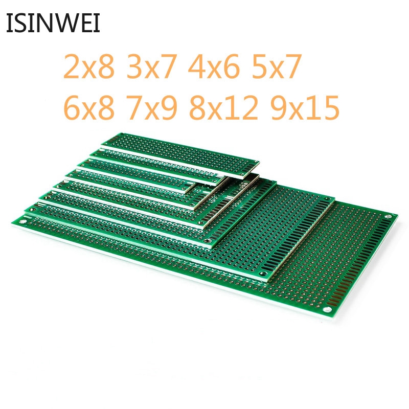 pcb universal บอร์ดวงจรแบบสองด้าน 2 . 54 pitch 1 . 6