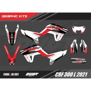 สติ๊กเกอร์วิบาก Honda CRF 300L 2021 ทั้งคัน Graphic kit สติ๊กเกอร์เคลือบเงา สุดคุ้ม