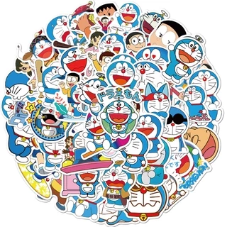 💥พร้อมส่ง💥Doraemon ドラえもん โดราเอมอน sticker สติกเกอร์กันน้ำรูปแบบที่แตกต่างกัน 50ชิ้น