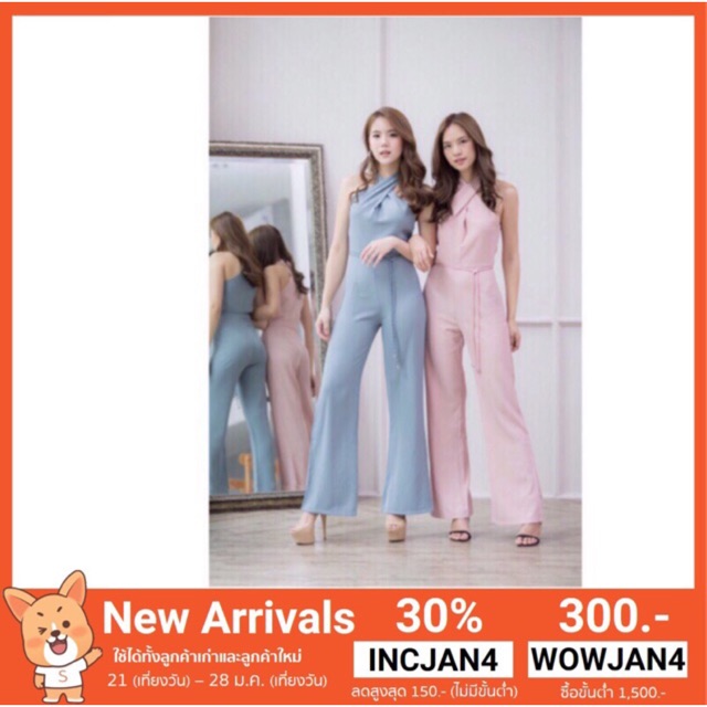จั๊มสูท คอบิด ราคาถูก ขายส่ง เดรส รีวิว ราคา สินค้าขายดี ราคาส่ง ขายดี ลดราคา นำเข้า ถูกชุด ถูกชุด jumpsuit822
