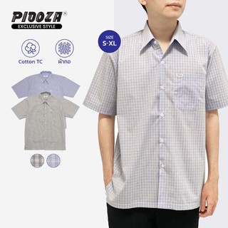 PIDOZA เสื้อเชิ้ตแขนสั้น ทรงตรง Smart Essential Shirt 002