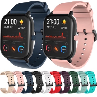 สายนาฬิกาข้อมือซิลิโคน 20 มม. สําหรับ Huami Amazfit Gts / Gts 2 มินิ / Gts 2e / Gtr 42 มม. 20 มม.