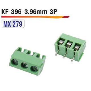 KF396 300V 10A ช่องต่อขั้วสกรู 3.96mm (5ตัว)