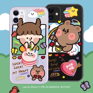 เคสโทรศัพท์มือถือ ซิลิโคน ลายการ์ตูนตาราง ทรงสี่เหลี่ยม สําหรับ for iPhone 13 Pro Max Xs Max Xr 12 mini 7 Plus 12 Pro Max