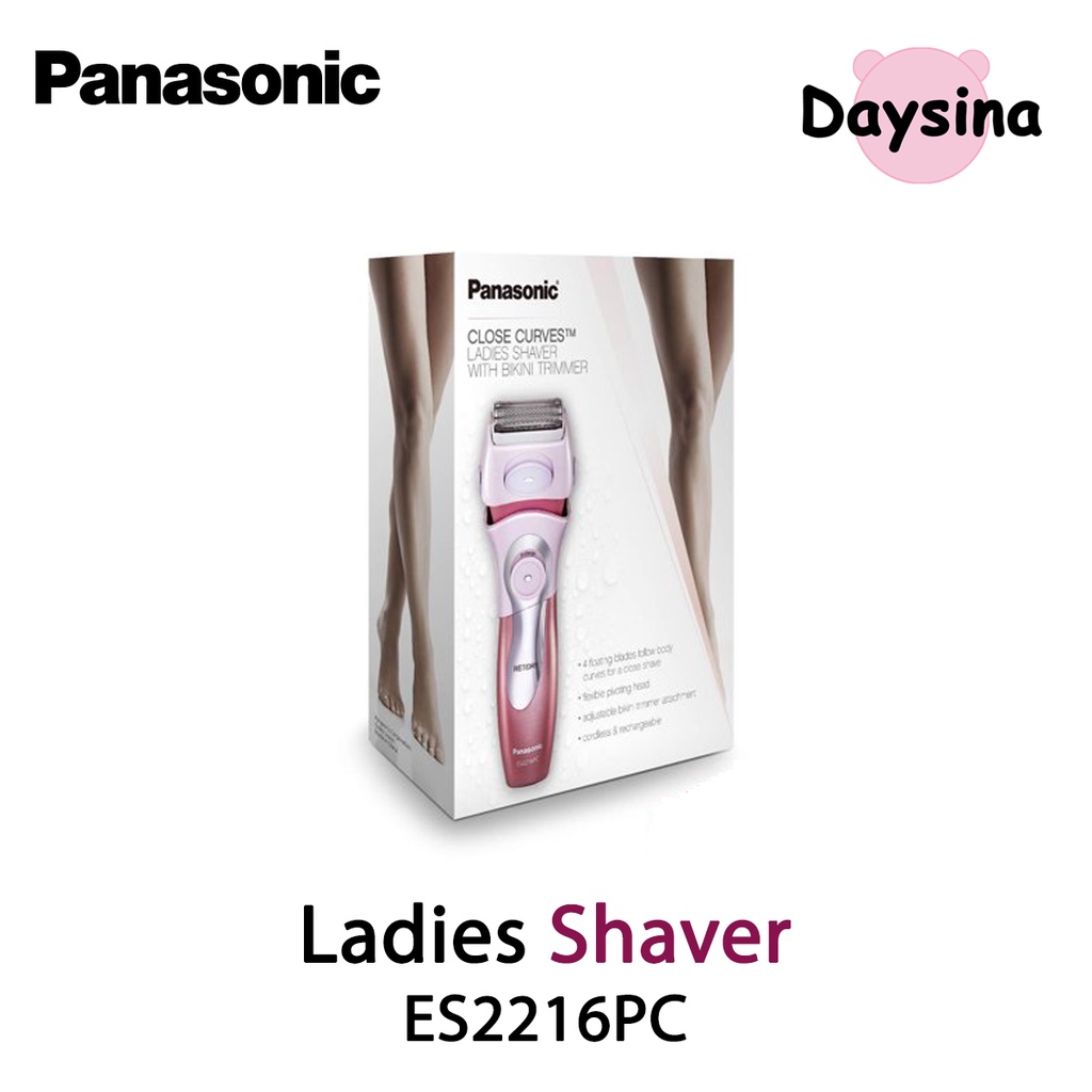 Panasonic Ladies Shaver for Women ES2216PC, Cordless 4 Blade Razor [ อุปกรณ์กำจัดขน , เครื่องโกนขนไฟฟ้า ]