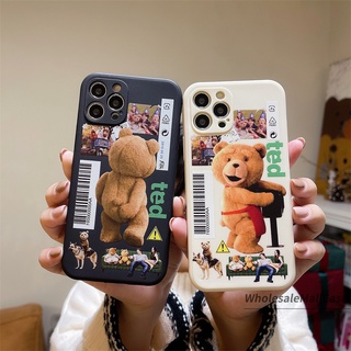 เคสโทรศัพท์มือถือ Samsung A32 A52 A72 A12 A20S A51 A52S A02S A50 A10S A10 A125 A30 A50S A30S A20 M40S M10 M01S M10S A205 M02S J7 J2 Cute Cartoon Teddy Bear Silicone Anti-fall Phone Case