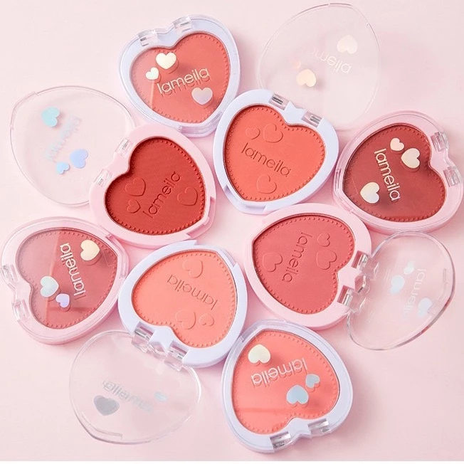LAMEILA บลัชออนโทนส้ม-ชมพูพีช เนื้อดี สีสวย ติดทน thumbnail 6