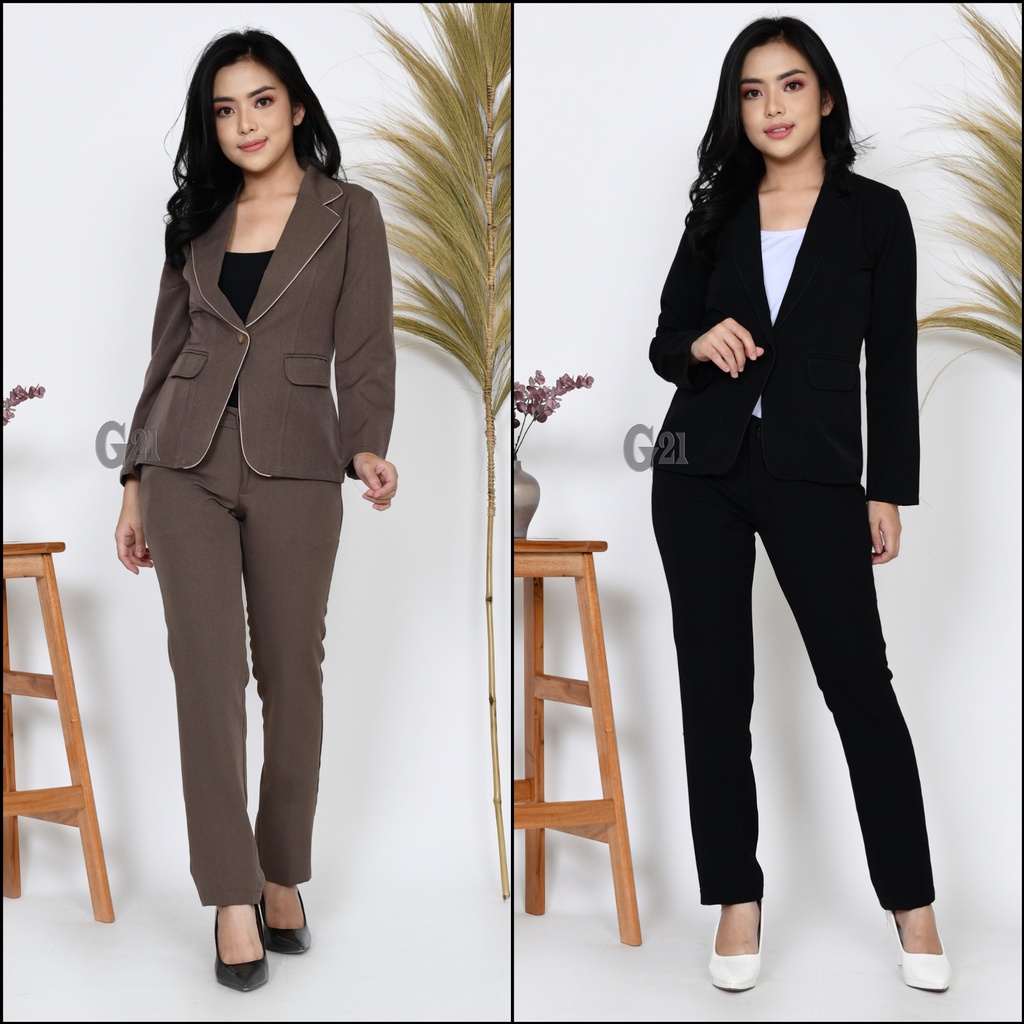 HOT ผู้หญิง One-Button Blazer ชุดสตรีอย่างเป็นทางการสีดํา Blazer ผู้หญิงทํางาน Blazer Blazer