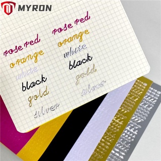 Myron สติกเกอร์ ลายตัวอักษร Idol สีบรอนซ์ สไตล์เกาหลี สําหรับตกแต่งสมุดภาพ การ์ดอวยพร อัลบั้ม Diy