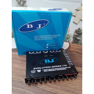 ปรีแอมป์ติดรถยนต์vปรีแอมป์รถยนต์ 7แบนด์ ปรีแอมป์ BJ B-778  เครื่องเสียงรถยนต์ ปรีปรับเสียง แยกซับอิสระ