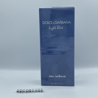 น้ำหอมแท้100% DOLCE&amp;GABBANA น้ำหอมสำหรับผู้หญิง Light Blue Eau Intense EDP ขนาด 100 มล.