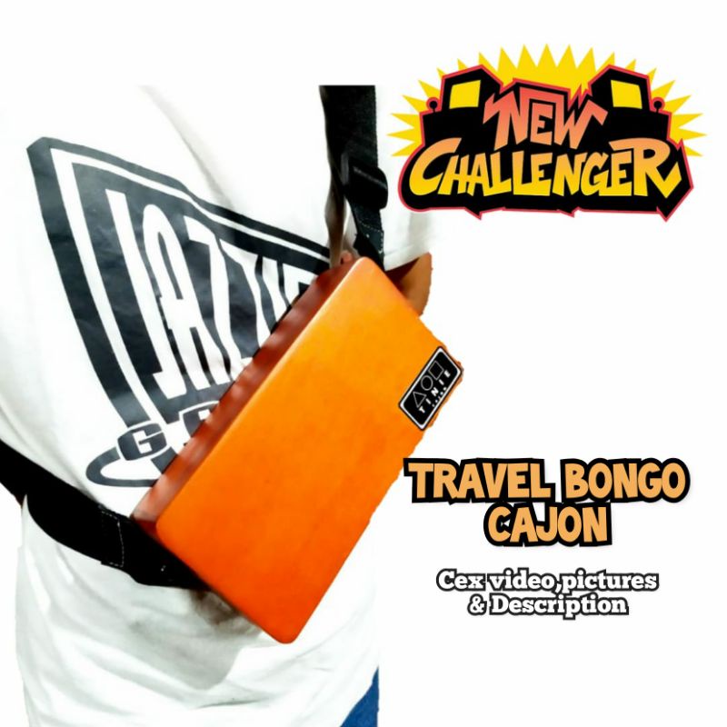 Cajon travel bongo tinie, mini travel Case, cajon tinie แบบพกพา