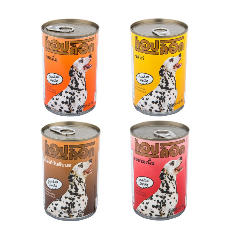 Top Dog อาหารสุนัข ขนาด 400 กรัม (เลือกรสได้)