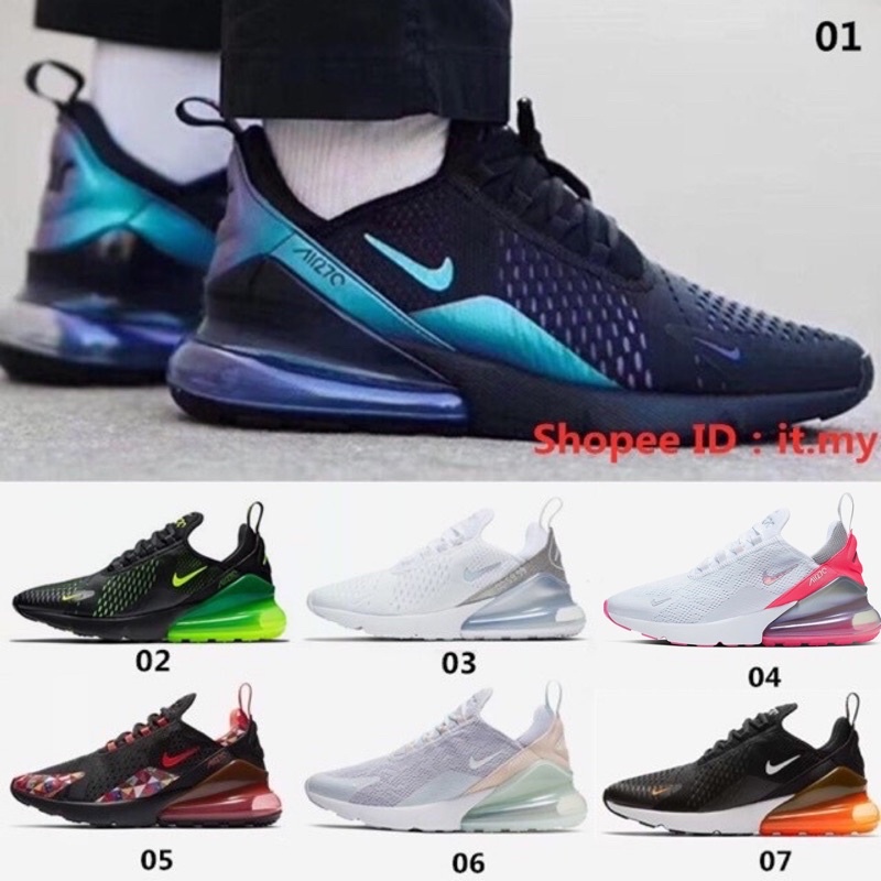 15ColorOriginal Nike Air Max 270 SE Flyknit Men Running Shoes Unisex Sneakers Women Sports Shoes