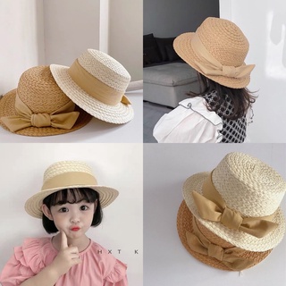 🏖New 2025💦 หมวกฟางเด็ก หมวกสานเด็ก ฤดูร้อน น่ารักมาก งานสวยม…