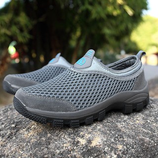 Prelesty ชายรองเท้าฤดูร้อนรองเท้าเดินป่า Breathable Mesh Mountain Shoes