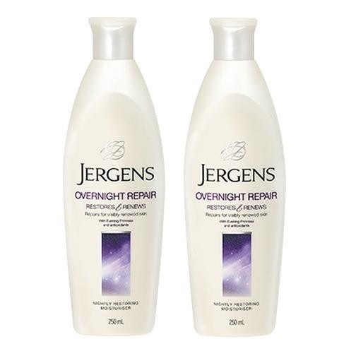 เจอร์เก้น โลชั่นทาผิว บอดี้โลชั่น โลชั่นบำรุงผิวกาย สูตร Overnight Repair ขนาด 250 มล. Jergens x 2 ข